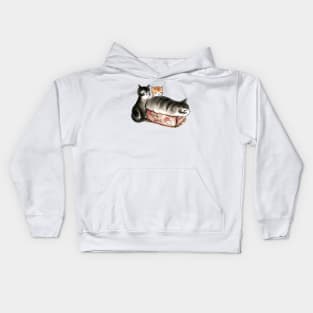 Cat in box Kids Hoodie